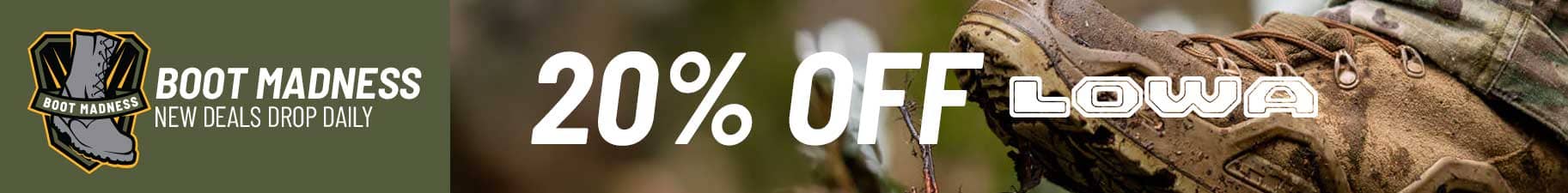 Boot Madness 20% Off Lowa Tactical