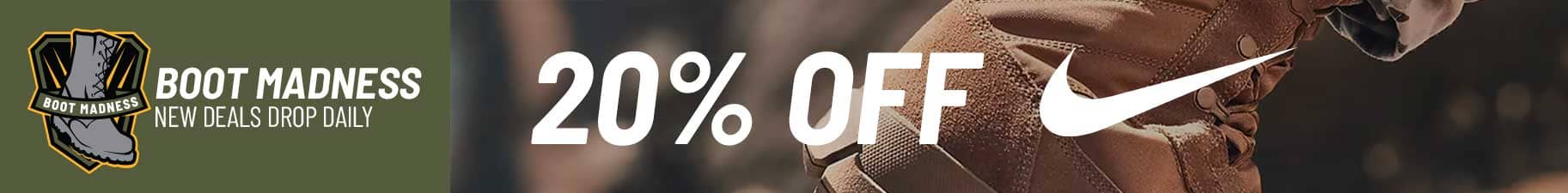 Boot Madness 20% Off Nike
