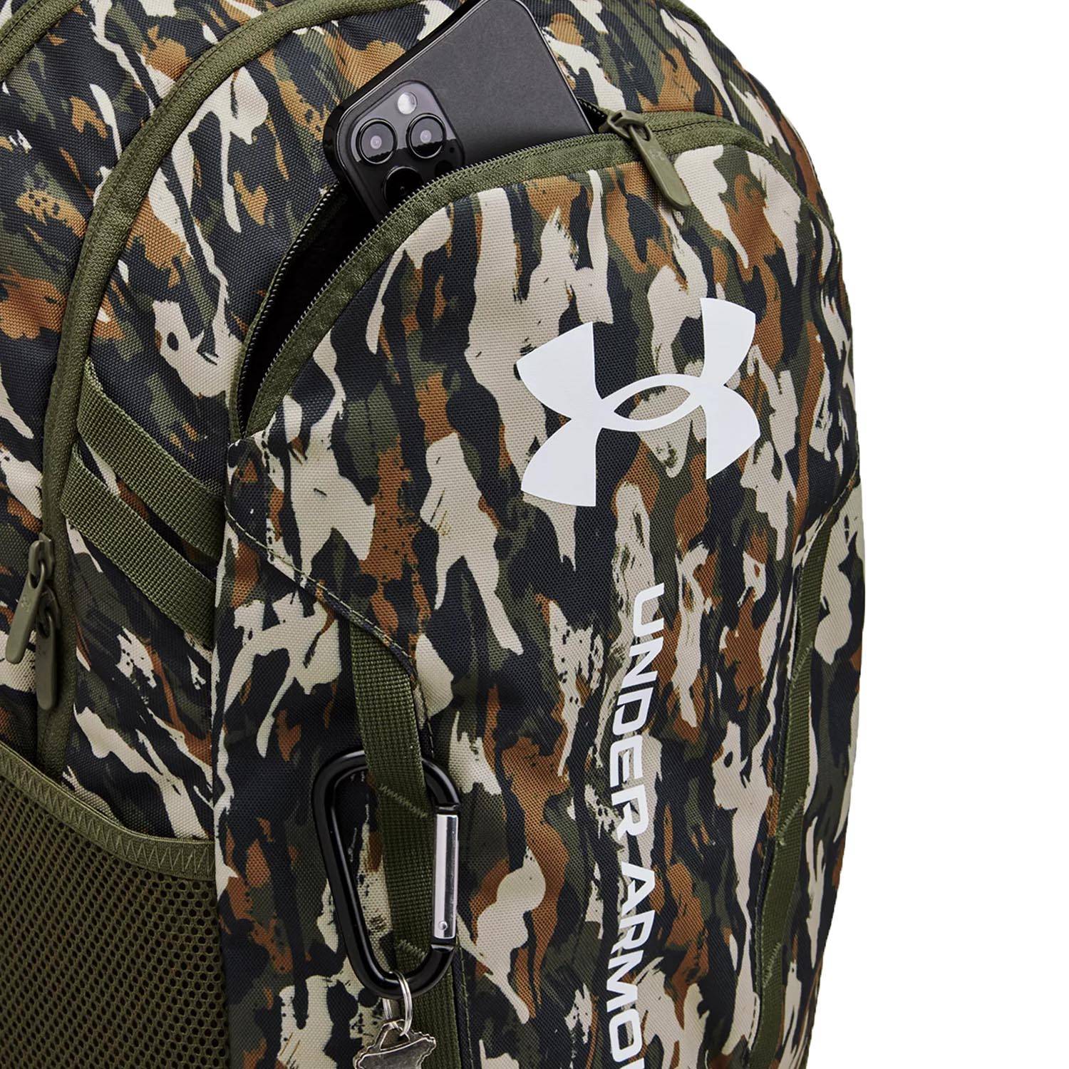 Under Armour Hustle 6.0 Freedom Backpack in Marine OD Green