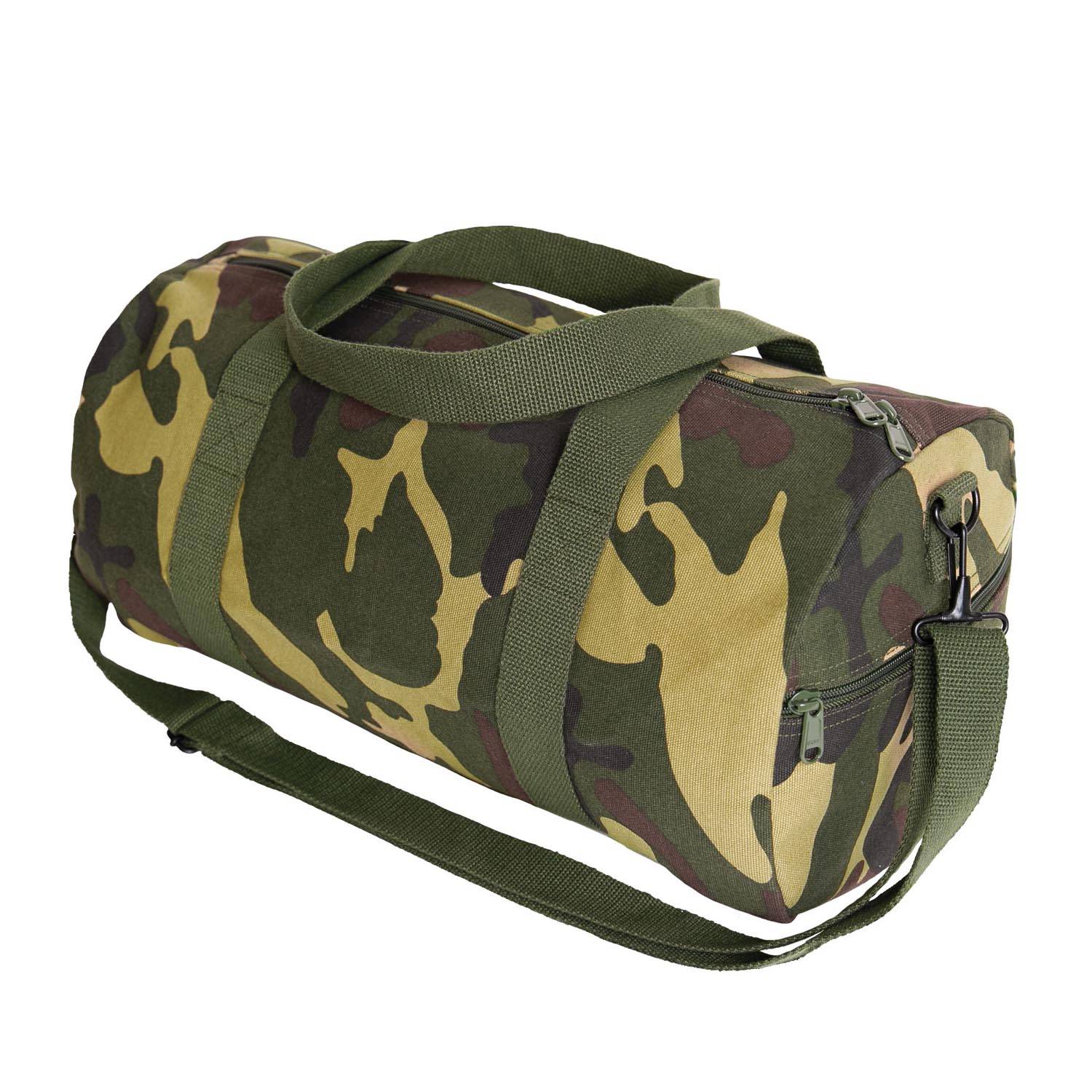 ROTHCO CAMO CANVAS SHOULDER DUFFLE BAG