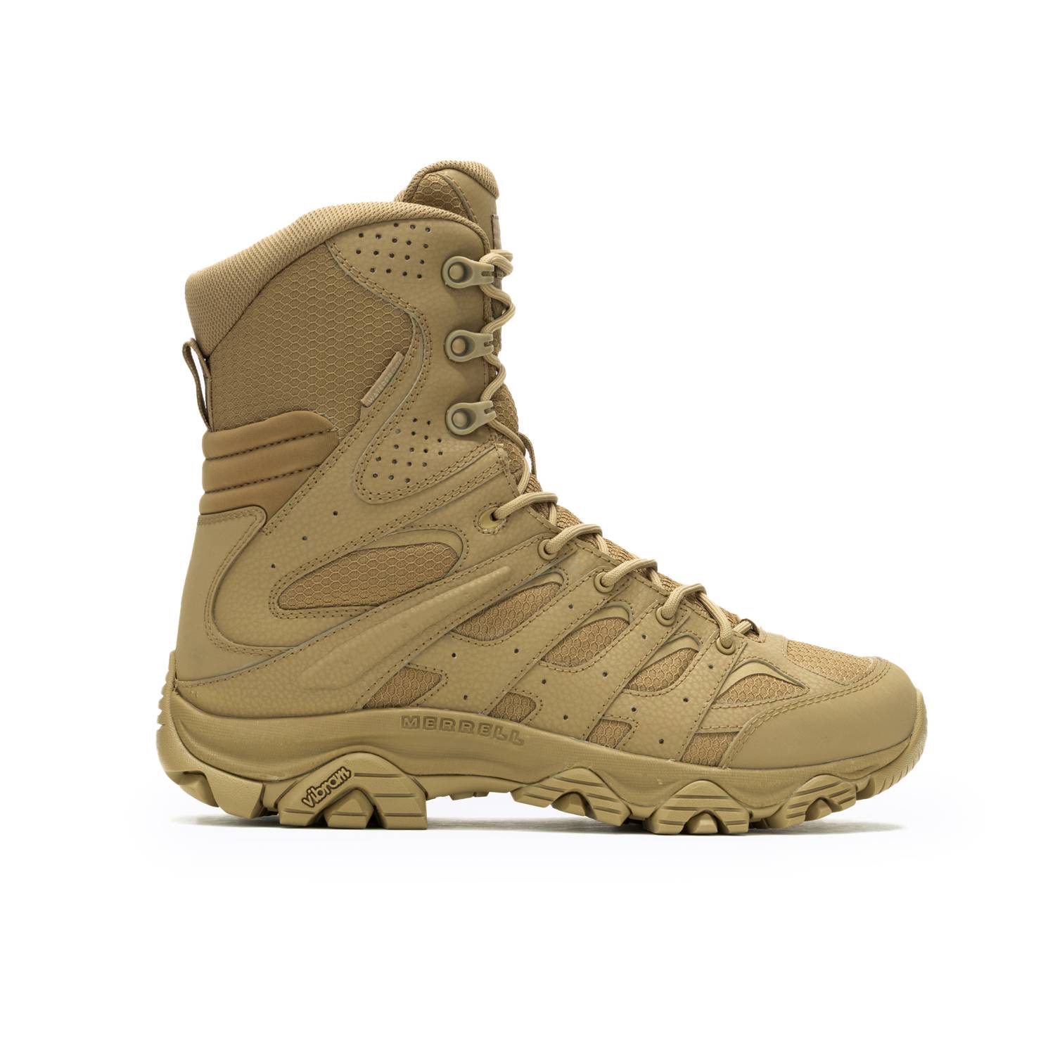 MERRELL MEN'S MOAB 3 8" TACTICAL SIDE-ZIP WATERPROOF BOOTS