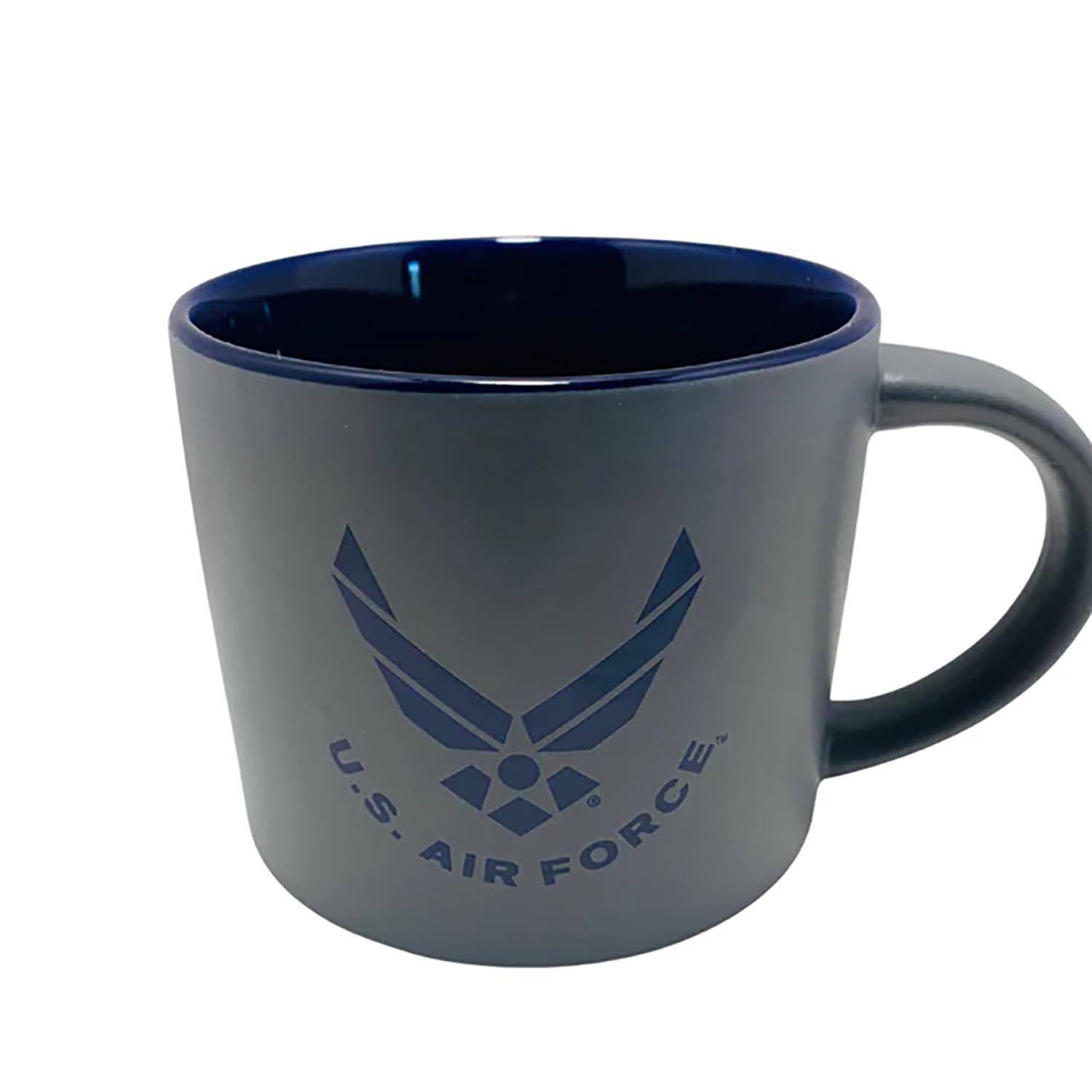 Mitchell Proffitt U.S. Air Force Symbol On Gray/Blue Mug