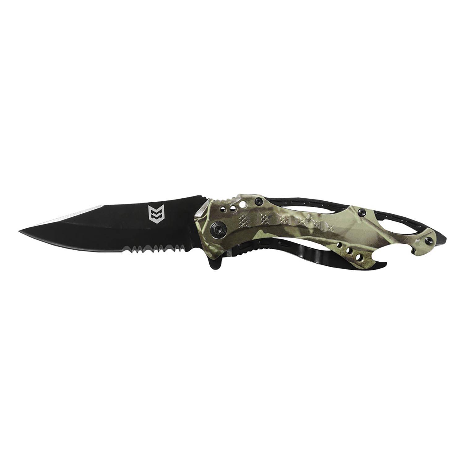 Mission Made Raptor Knife, Camo & Black