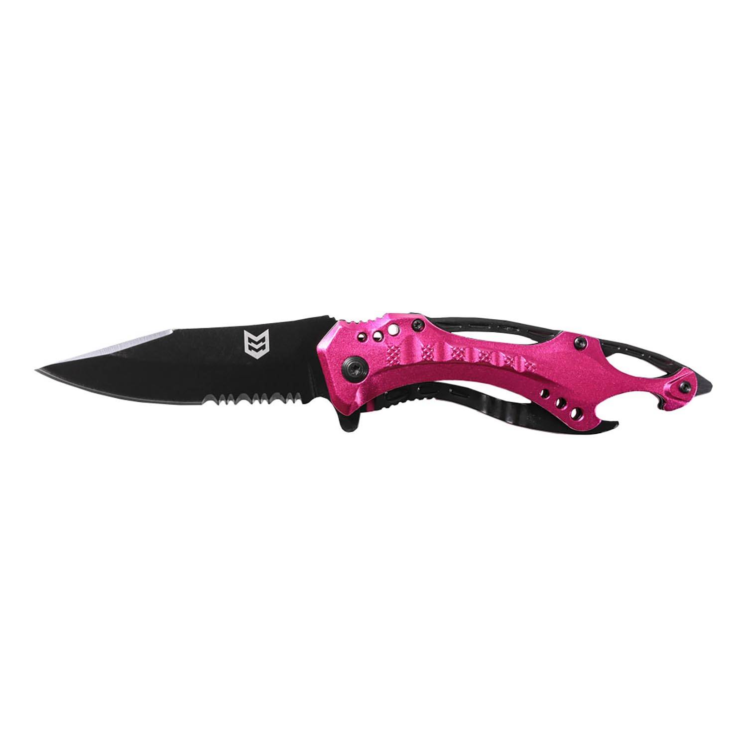 Mission Made Raptor Knife, Pink & Black