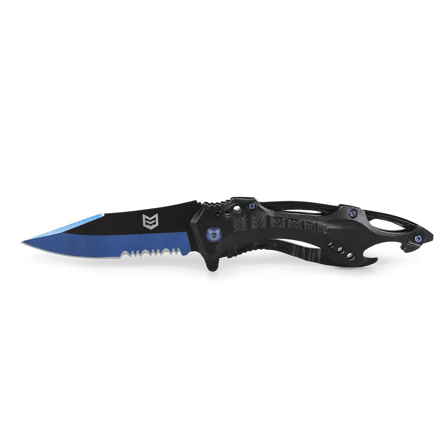 Mission Made Raptor Knife, Black & Blue