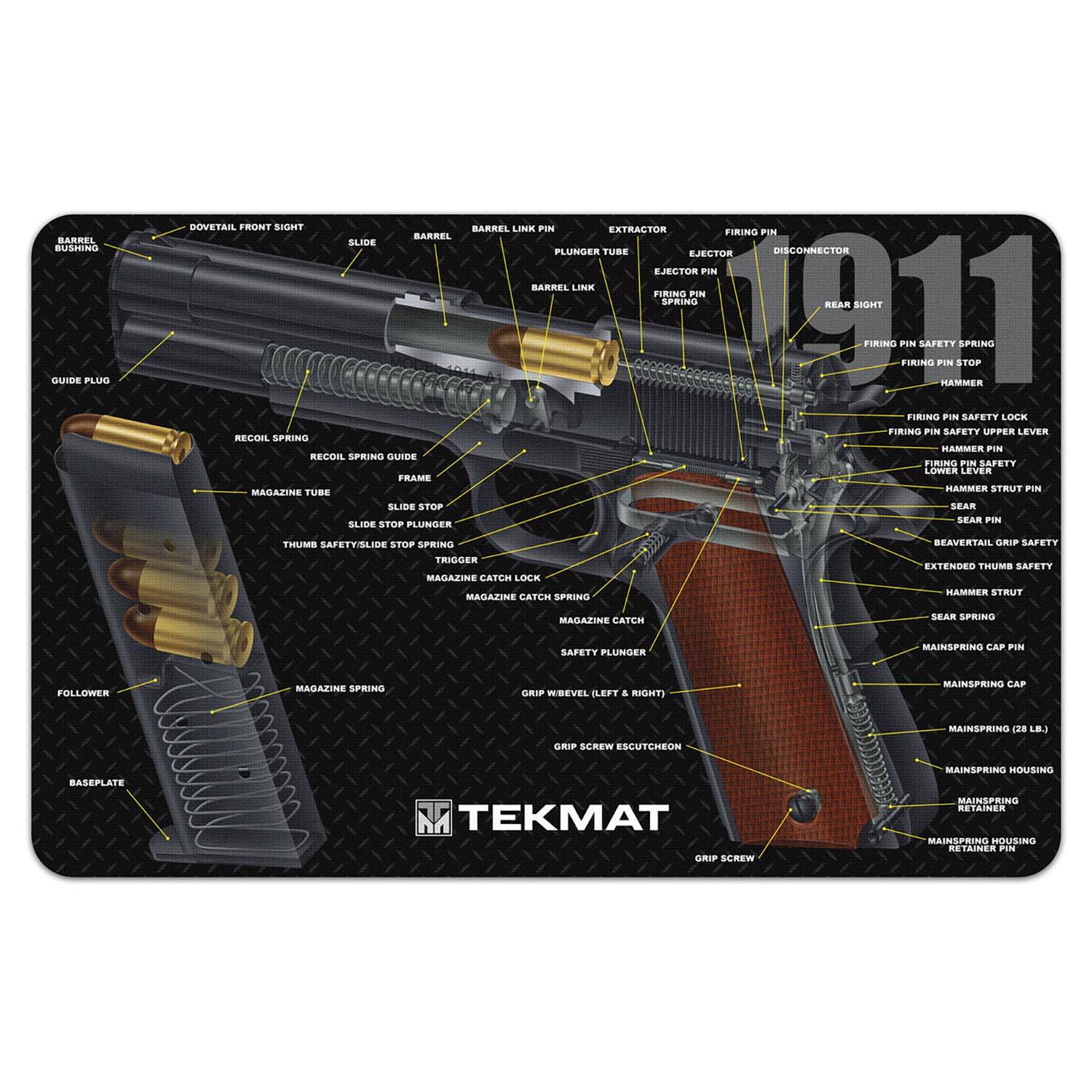 TekMat 1911 3D Cutaway Mat 17"