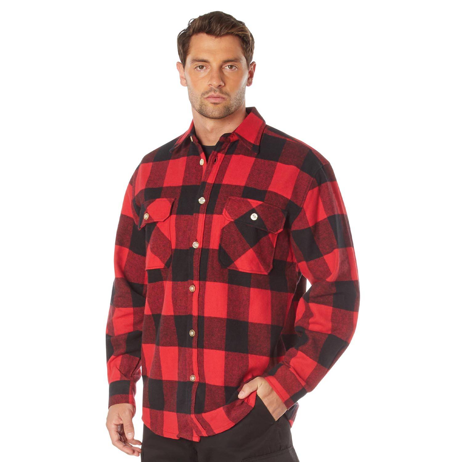 ROTHCO EXTRA HEAVYWEIGHT BUFFALO PLAID FLANNEL SHIRT