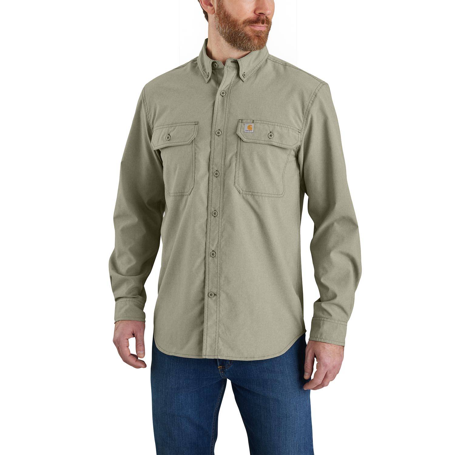 CARHARTT MEN'S FORCE RELAXED LIGHTWEIGHT LONG SLEEVE SHIRT