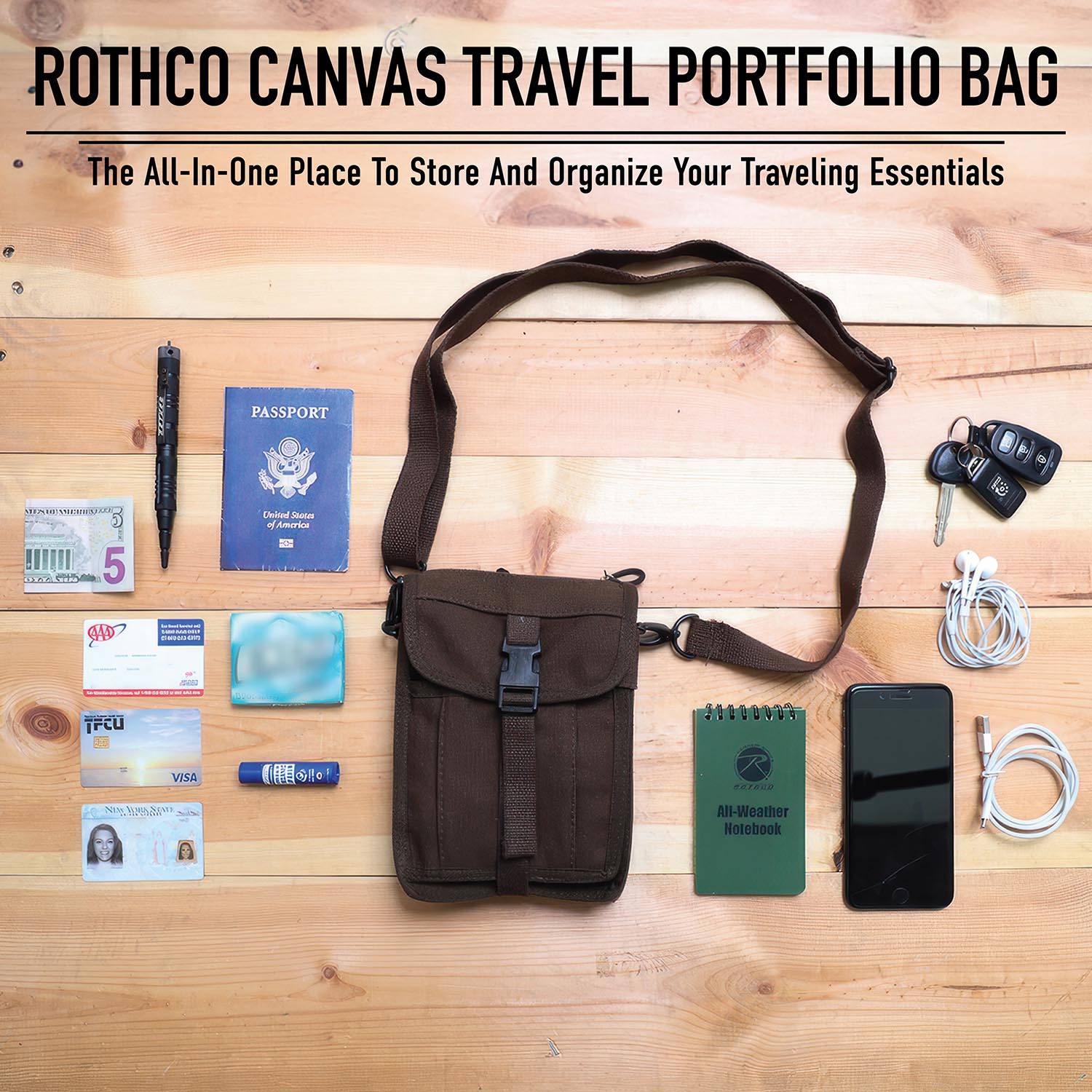 Rothco Canvas Travel Portfolio Bag | U.S. Patriot