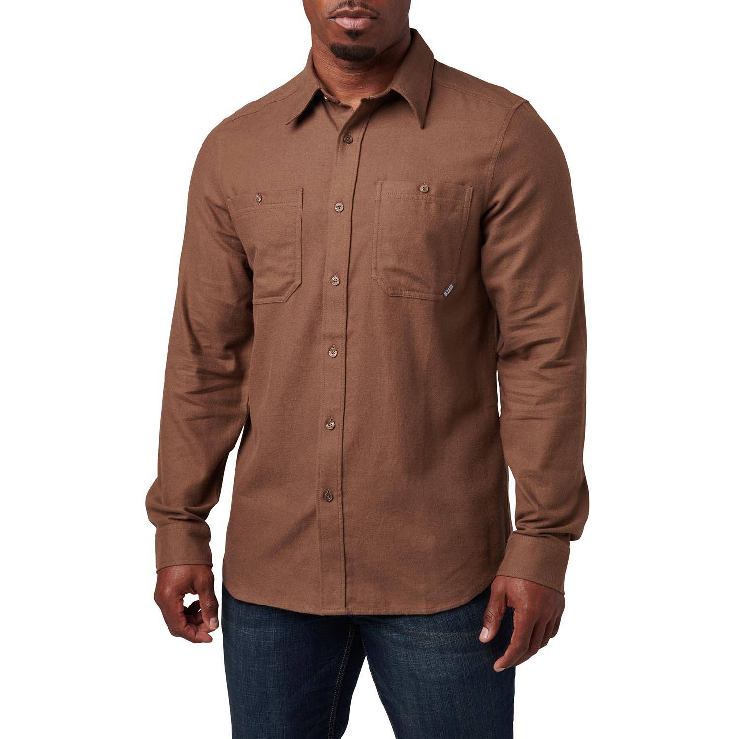 5.11 TACTICAL MEN'S SILVERWOOD SOLID FLANNEL SHIRT