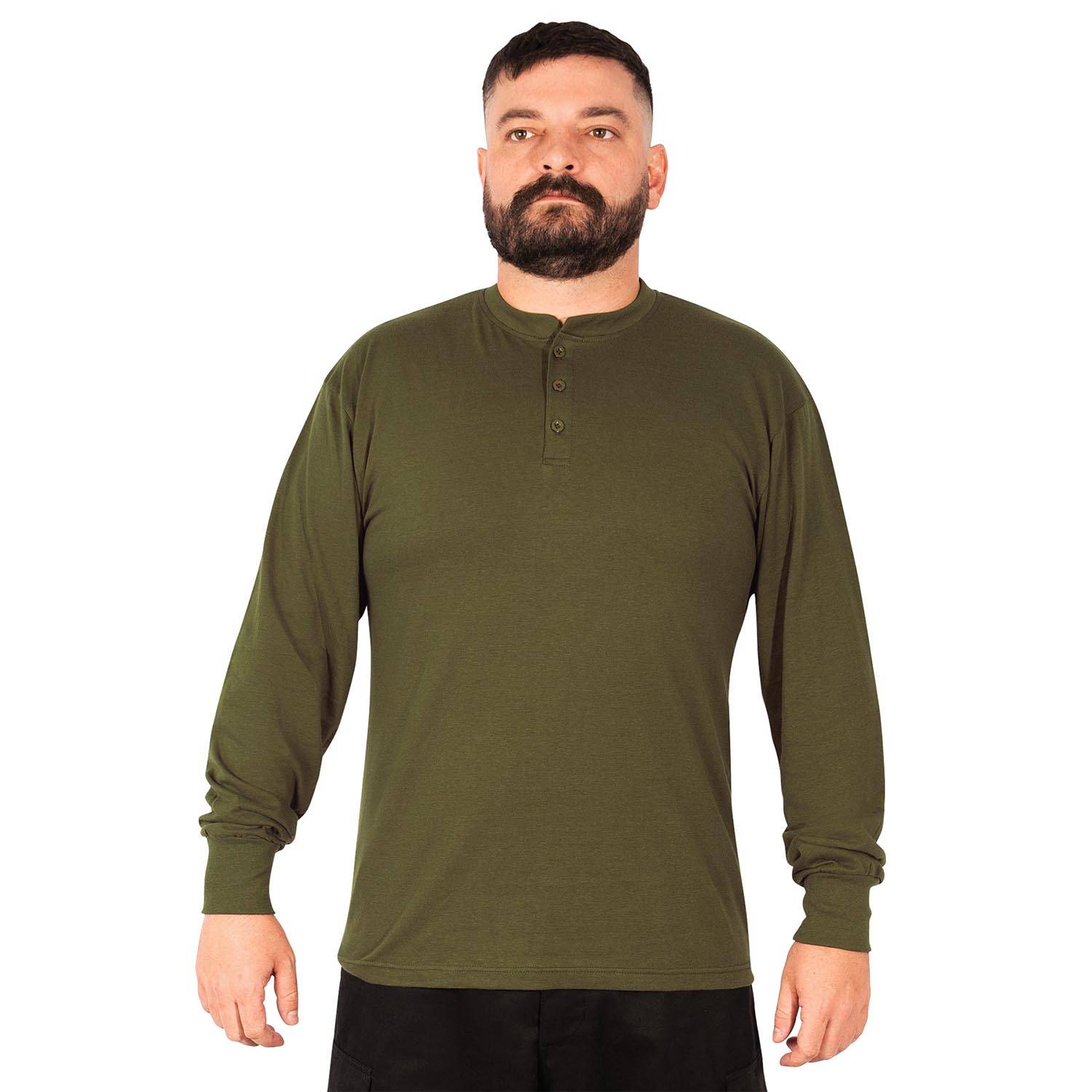 ROTHCO LONG SLEEVE HENLEY T-SHIRT