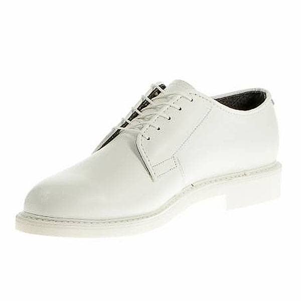 Bates Lites White Leather Oxfords