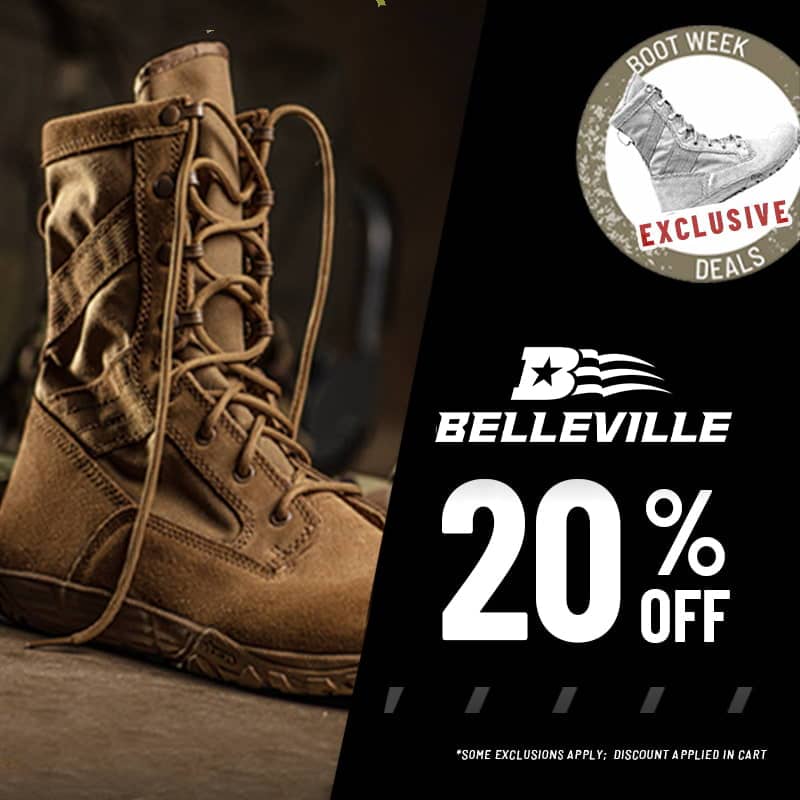 Boot Week Exclusive: 20% Off Belleville Boots