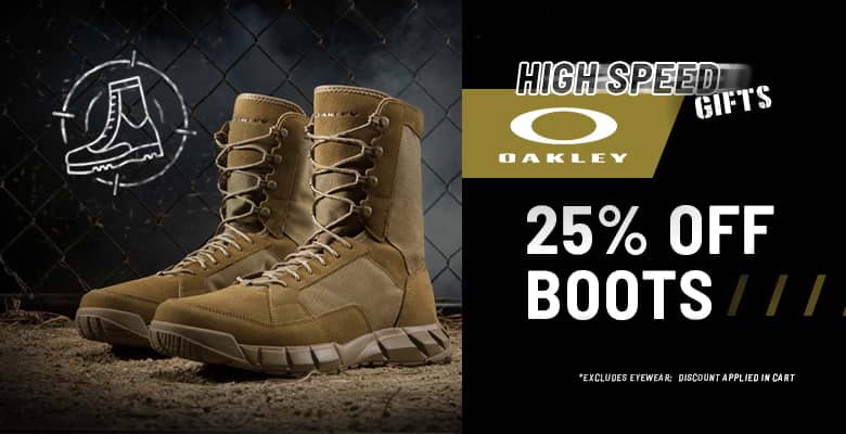 High Speed Gifts: 25% Off Oakley Boots