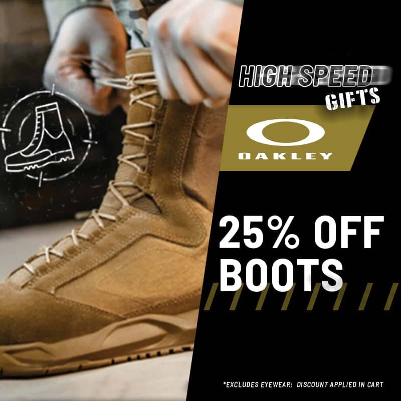 High Speed Gifts: 25% Off Oakley Boots