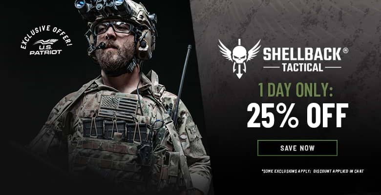 1 Day Exclusive: 25% Off Shellback Tactical