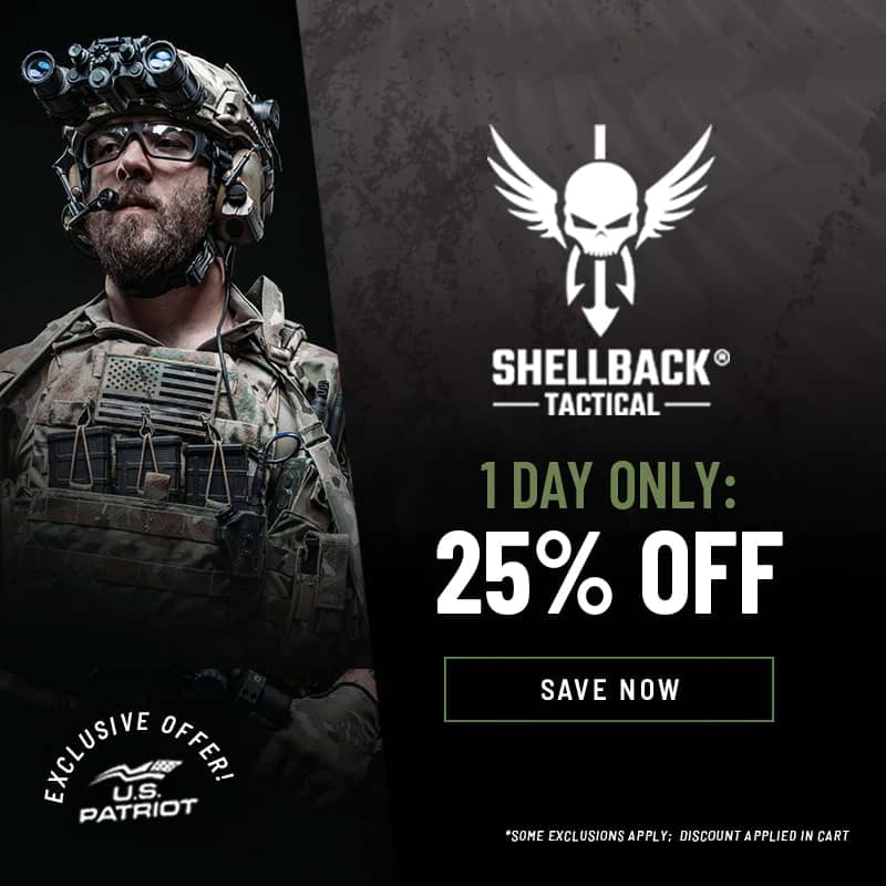 1 Day Exclusive: 25% Off Shellback Tactical